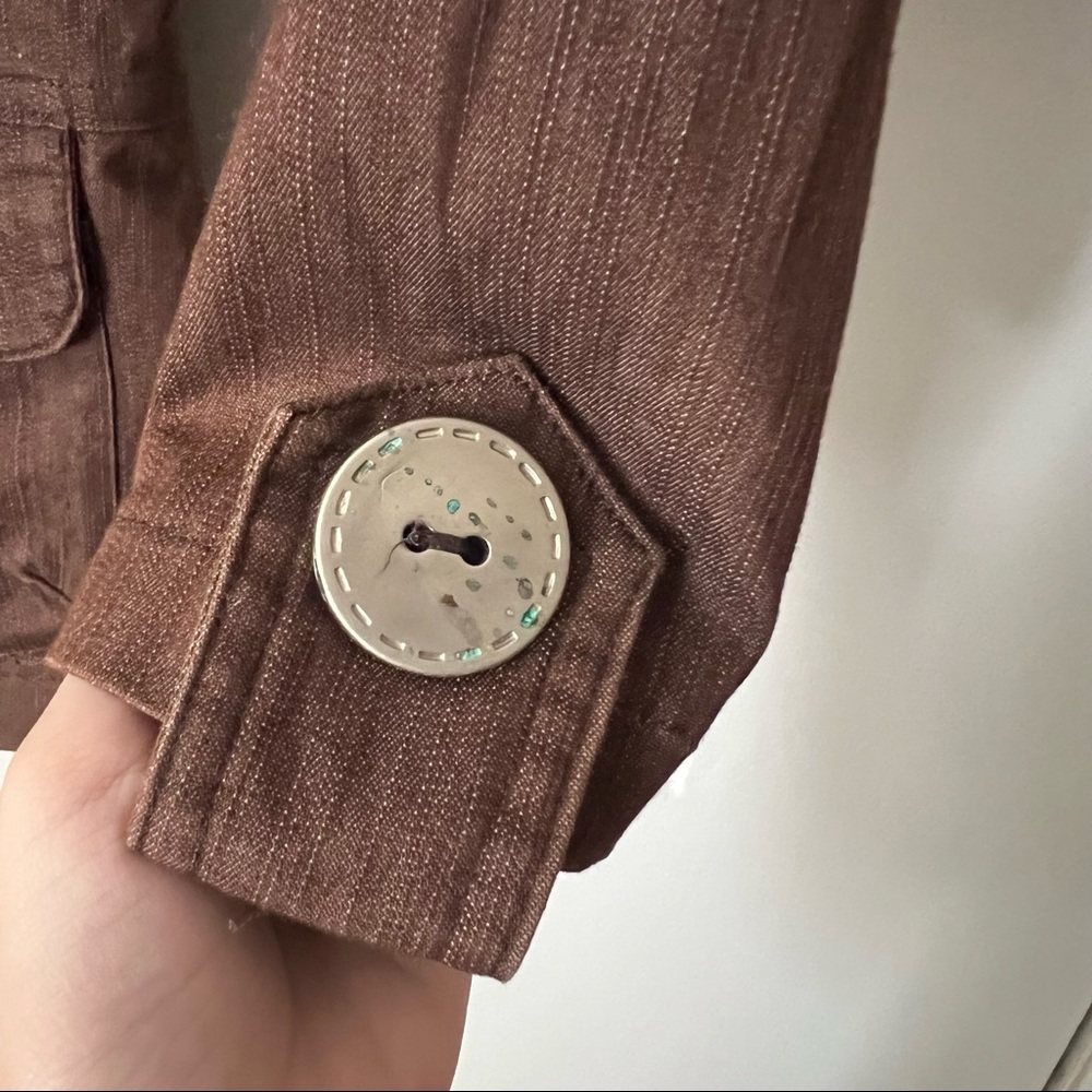NWOT Odds n Evens Brown Jacket - Picture 6 of 6